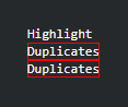Highlight Duplicates